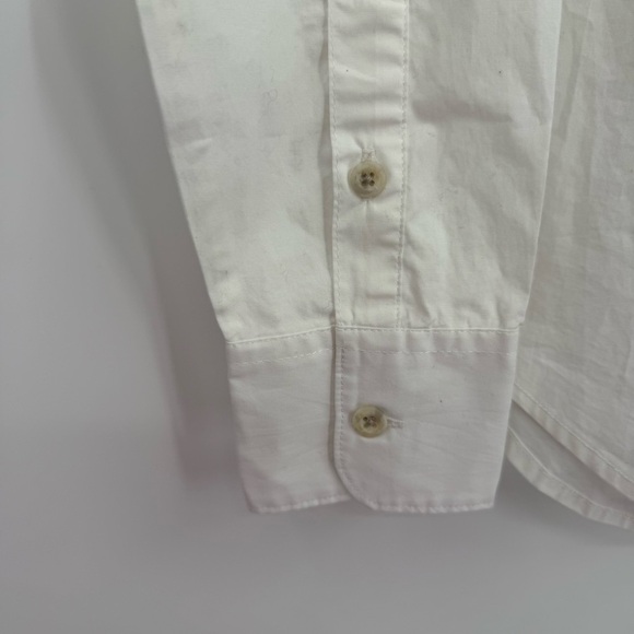 Faherty Shirt Women’s Size XS Top Cotton Button Up Collared White Long Sleeve - Picture 5 of 10